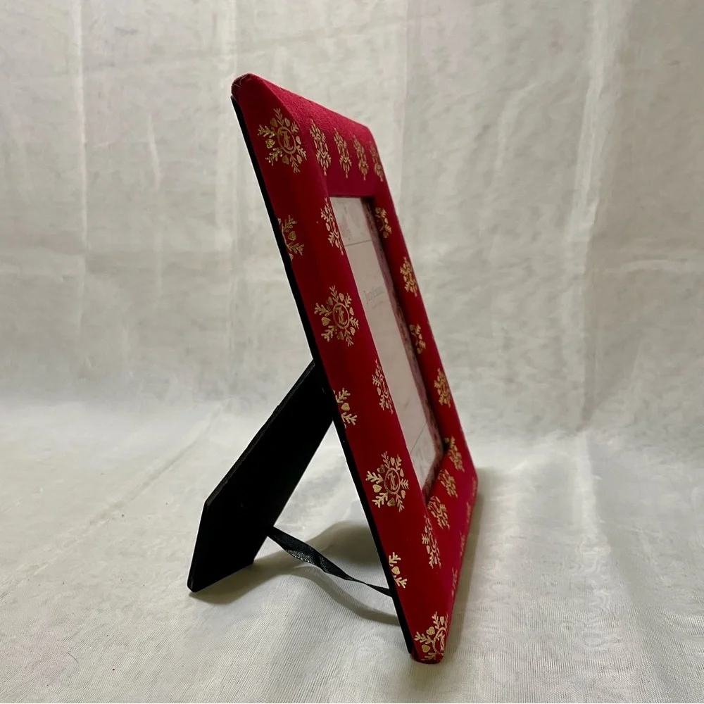 Juicy Couture Festive Red and Gold Velour Frame. New